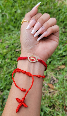 Determination Handmade Red St. Jude Braided Bracelet – The Pretty Rag